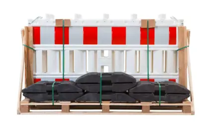 Schrankenzaun-SET-Typ-Basic-6-x-Schrankenzaun-7-x-Standfuss - Product image