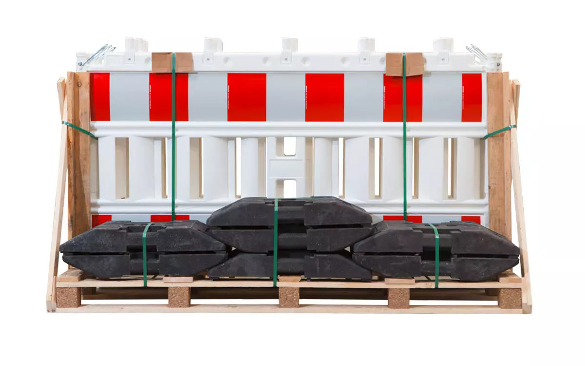 Schrankenzaun-SET-Typ-Basic-6-x-Schrankenzaun-7-x-Standfuss - Product image Schrankenzaun-SET-Typ-Basic-6-x-Schrankenzaun-7-x-Standfuss - Product image