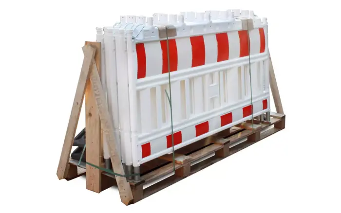 Schrankenzaun-SET-Typ-Basic-6-x-Schrankenzaun-7-x-Standfuss - Product image