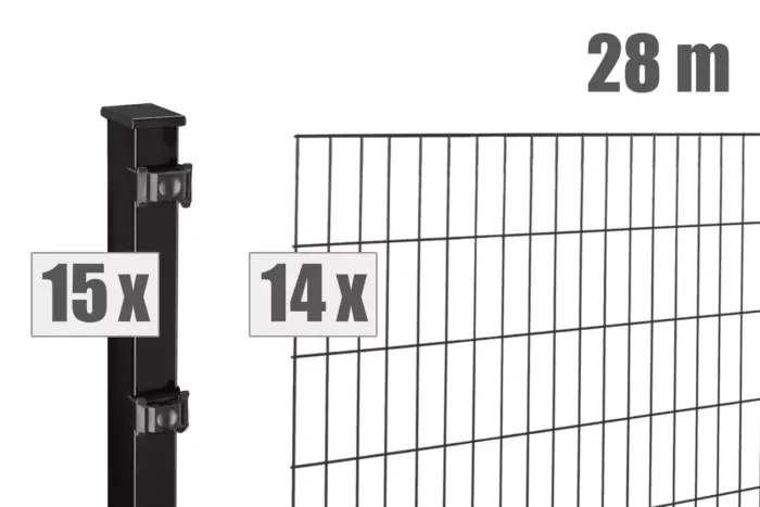 Stabgitterzaun BLACKY inkl. Pfosten - Hero image