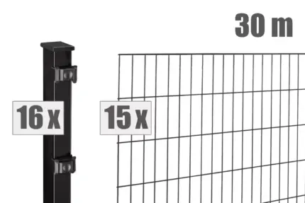 Stabgitterzaun BLACKY inkl. Pfosten - Hero image