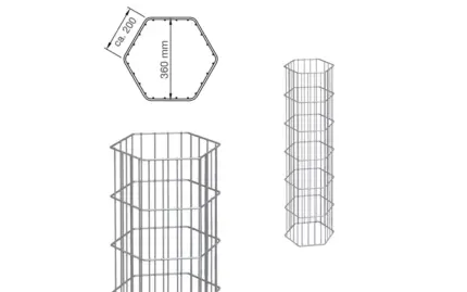 Gabionensäule ONYX - Variant DVGONS2012