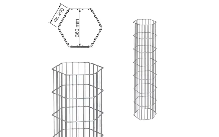 Gabionensäule ONYX - Variant DVGONS2014