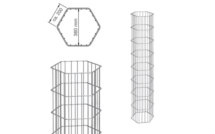 Gabionensäule ONYX - Variant DVGONS2016