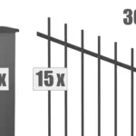 Steigungszaun BASEL inkl. Pfosten - Hero image