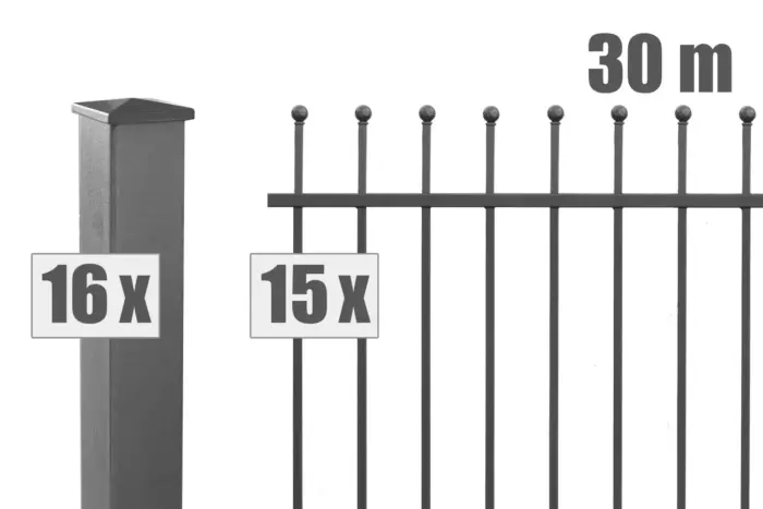 Residenzen select DAVOS+ inkl. Pfosten - Variant DVPDA03019009DB703