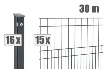 Doppelstabzaun MILO inkl. Pfosten - Hero image