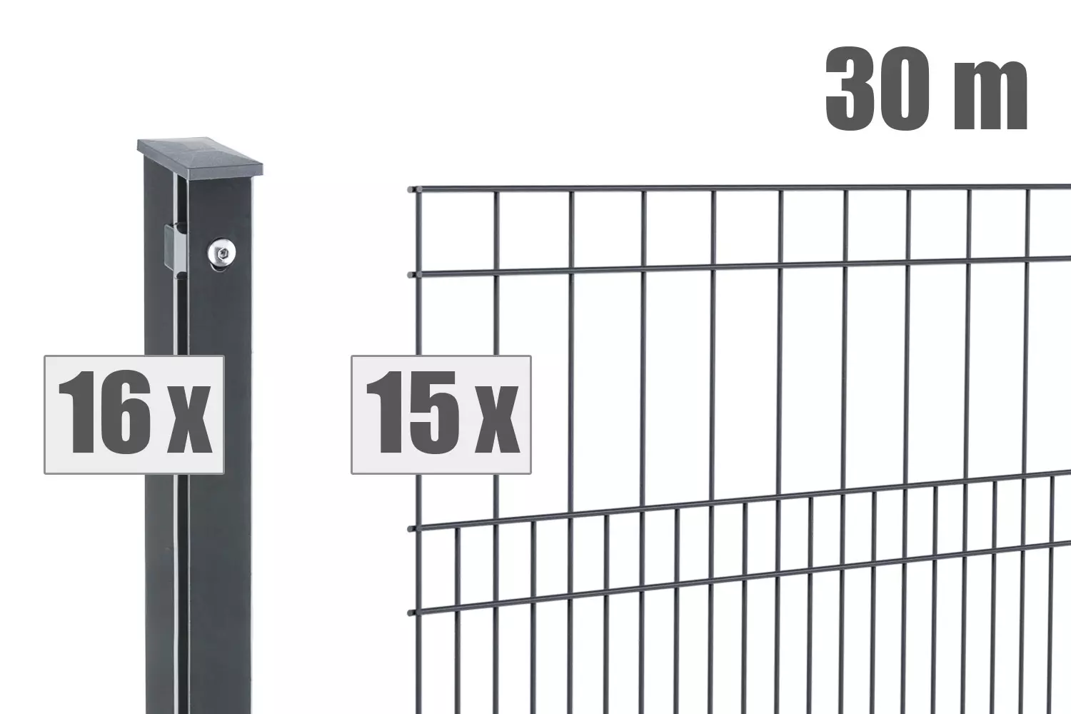 Doppelstabzaun MILO inkl. Pfosten - Hero image Doppelstabzaun MILO inkl. Pfosten - Hero image