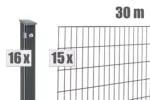 Doppelstabzaun PICO inkl. Pfosten - Variant DVVAPPI030008B7016