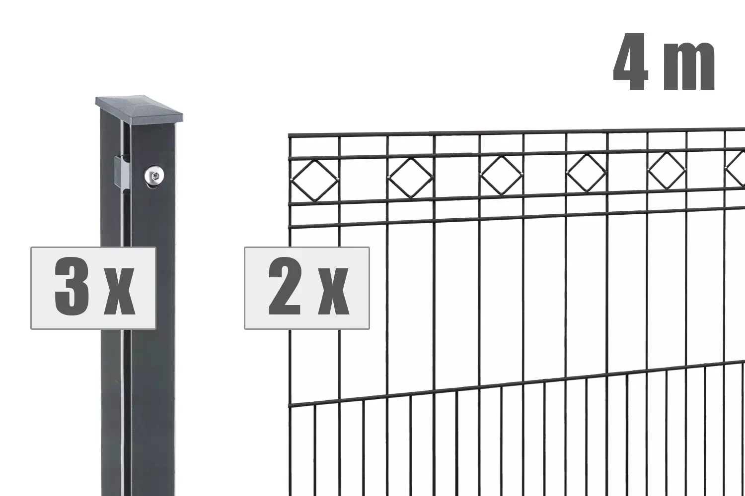 Schmuckzaun TURIN inkl. Pfosten - Hero image Schmuckzaun TURIN inkl. Pfosten - Hero image