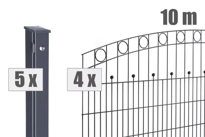 Schmuckzaun WIEN Zaunpaket - Variant DVVAPWI010014B7016