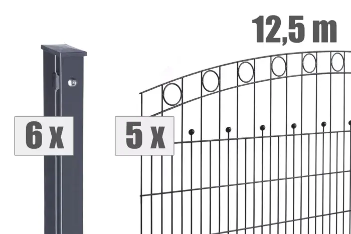 Schmuckzaun WIEN Zaunpaket - Variant DVVAPWI012014B7016