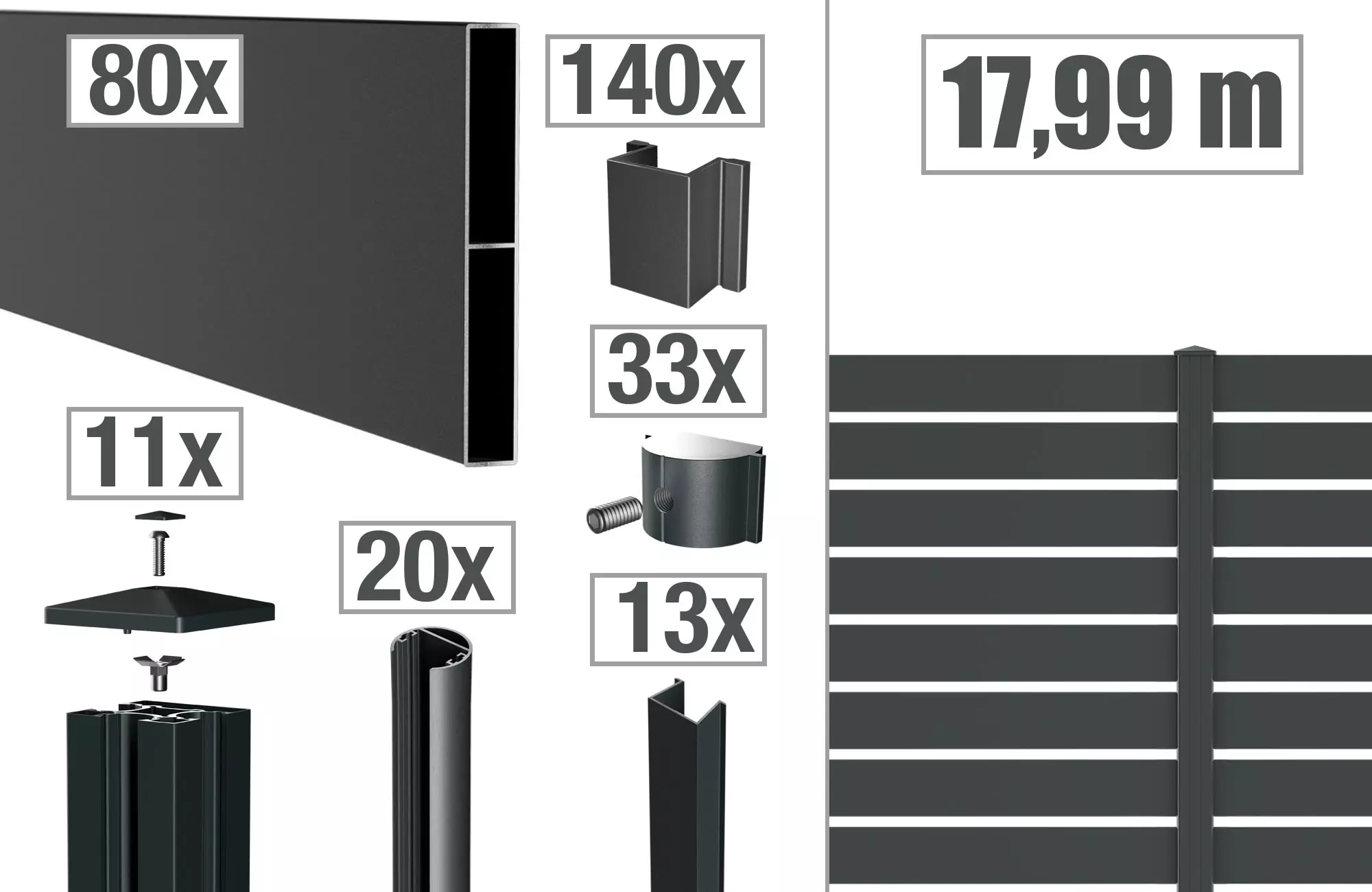 VIDUAL-line-150-Zaunpakete - Product image VIDUAL-line-150-Zaunpakete - Product image