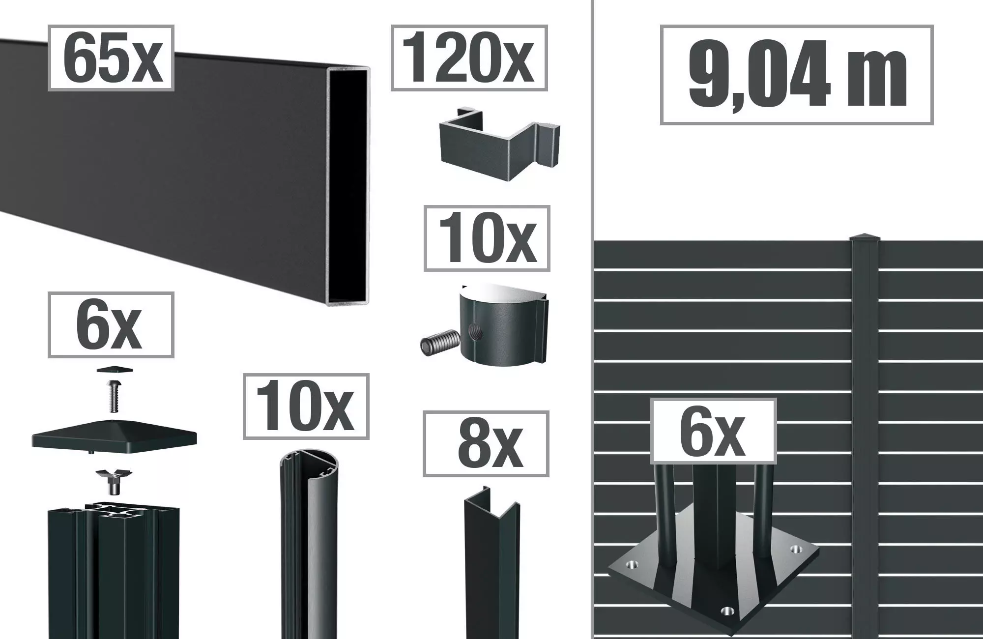VIDUAL-line-100-Zaunpakete - Product image VIDUAL-line-100-Zaunpakete - Product image