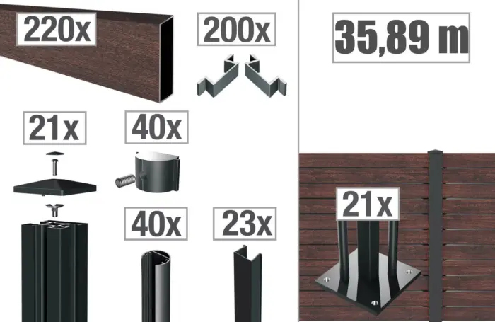 VIDUAL-pure-100-Zaunpakete - Product image
