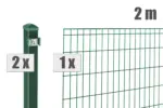 Stabgitterzaun MICHL inkl. Pfosten - Variant DVVPMI002008B