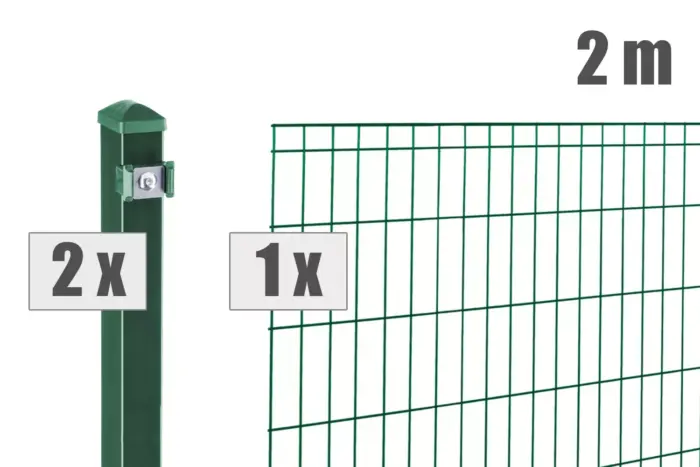 Stabgitterzaun MICHL inkl. Pfosten - Variant DVVPMI002008B