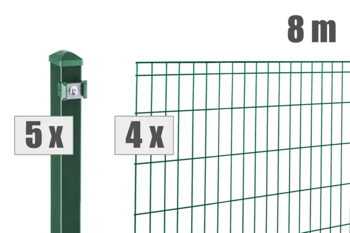 Stabgitterzaun MICHL inkl. Pfosten - Variant DVVPMI008012B