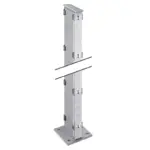 Gabionenpfosten Typ DPAAF mit Fussplatte - Variant GDPAAF24