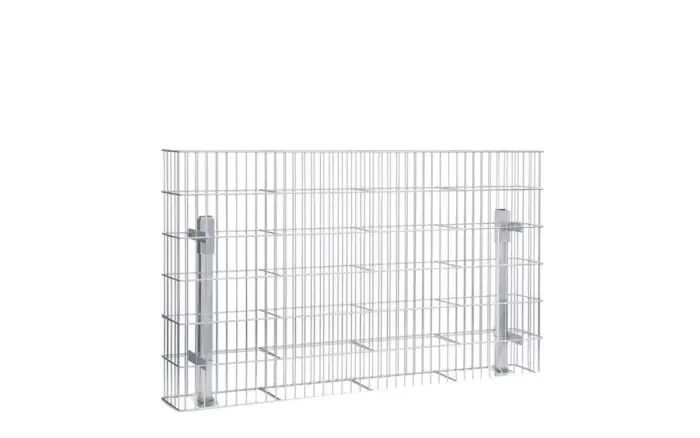 Gabione JUMBO inkl. Pfosten und Fußplatte // zum Aufdübeln - Variant GJUMF2012