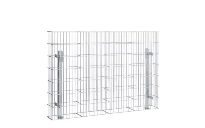 Gabione JUMBO inkl. Pfosten und Fußplatte // zum Aufdübeln - Variant GJUMF2014