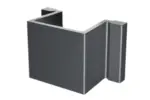 End-Distanzstuecke-Aluminium-fuer-Steckzaunsystem-VIDUAL - Product image