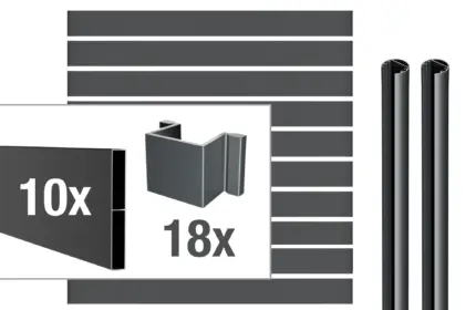 VIDUAL-line-150-Aluminium-Rechteckprofil-150x20-mm - Product image