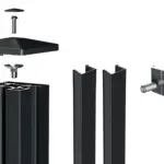 Alu-Anfangs-/Endpfosten 90x90 mm inkl. Zubehör - Hero image