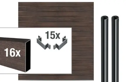 VIDUAL-pure-100-Aluminiumfuellung-Rhombus-Profil-100-x-20-mm - Product image