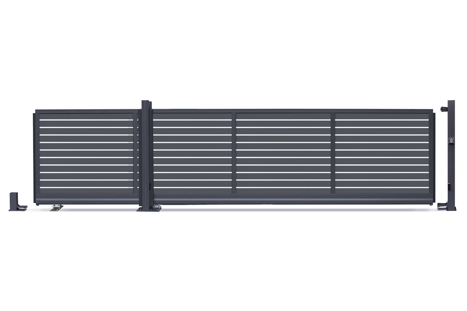 Alu-Schiebetor-VIDUAL-slide-line-100 - Product image Alu-Schiebetor-VIDUAL-slide-line-100 - Product image