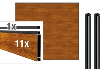 VIDUAL-snap-140-Aluminiumfuellung-Klick-Profil-140-x-20-mm - Product image