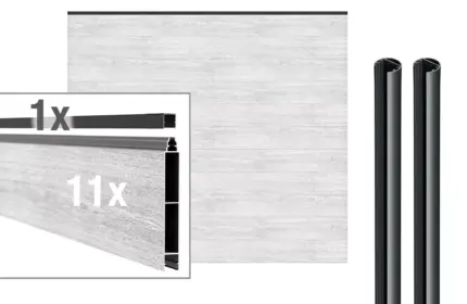 VIDUAL-snap-140-Aluminiumfuellung-Klick-Profil-140-x-20-mm - Product image