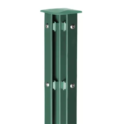 Eck-Zaunpfosten Typ VAP - mit Profil-Abdeckleiste - Variant ZP24QVAPEB
