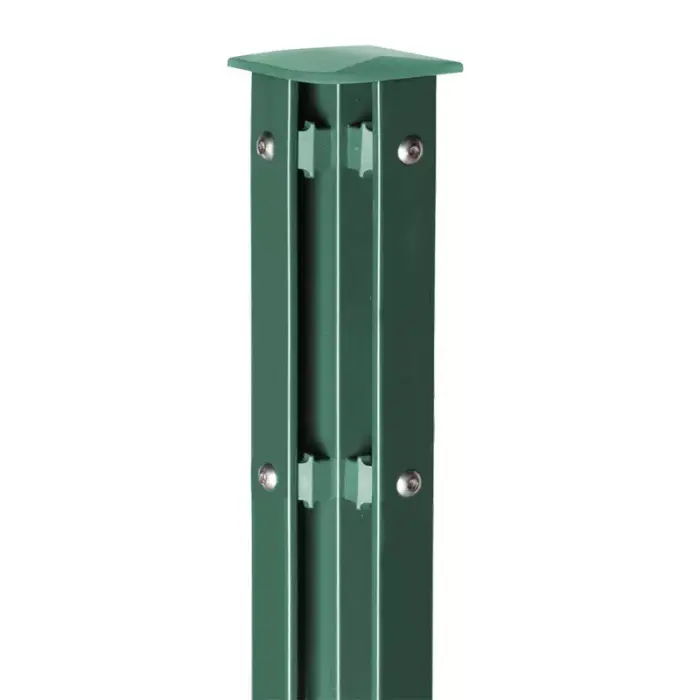 Eck-Zaunpfosten Typ VAP - mit Profil-Abdeckleiste - Variant ZP24QVAPEB