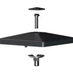 Alu-Pfostenkappe-fuer-Pfosten-90x90mm-mit-Pyramidenspitze-VIDUAL - Product image