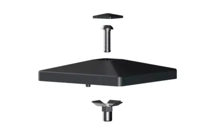 Alu-Pfostenkappe-fuer-Pfosten-90x90mm-mit-Pyramidenspitze-VIDUAL - Product image