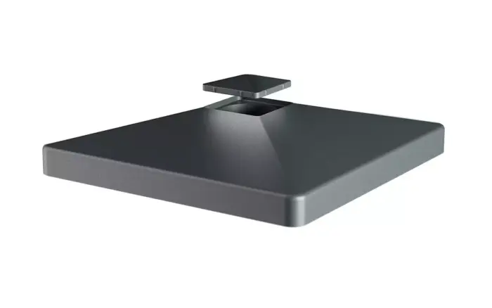 Alu-Pfostenkappe-fuer-Pfosten-90x90mm-mit-Pyramidenspitze-VIDUAL - Product image