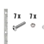 Zaunanschluss-Winkellochleisten-Set - Product image