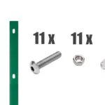 Zaunanschluss-Winkellochleisten-Set-passend-fuer-Pfosten-Typ-A - Product image