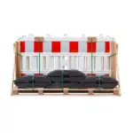 Schrankenzaun-SET-Typ-Basic-6-x-Schrankenzaun-7-x-Standfuss - Product image