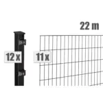 Stabgitterzaun BLACKY inkl. Pfosten - Variant DVBLBL022010B9005