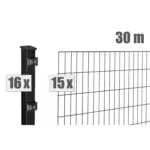 Stabgitterzaun BLACKY inkl. Pfosten - Variant DVBLBL030010B9005