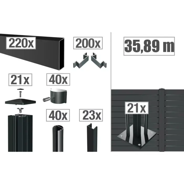 VIDUAL-pure-100-Zaunpakete - Product image