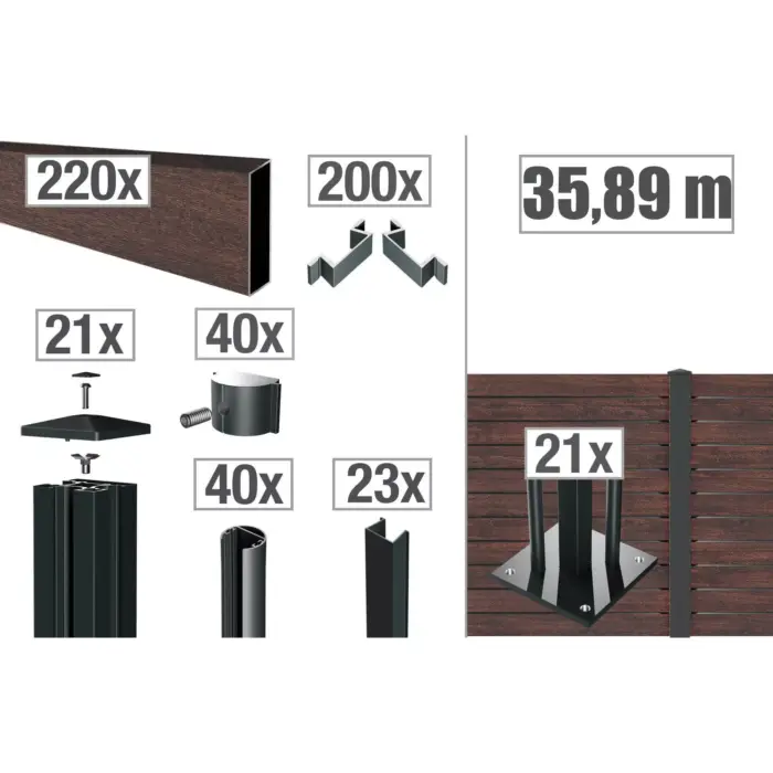 VIDUAL-pure-100-Zaunpakete - Product image