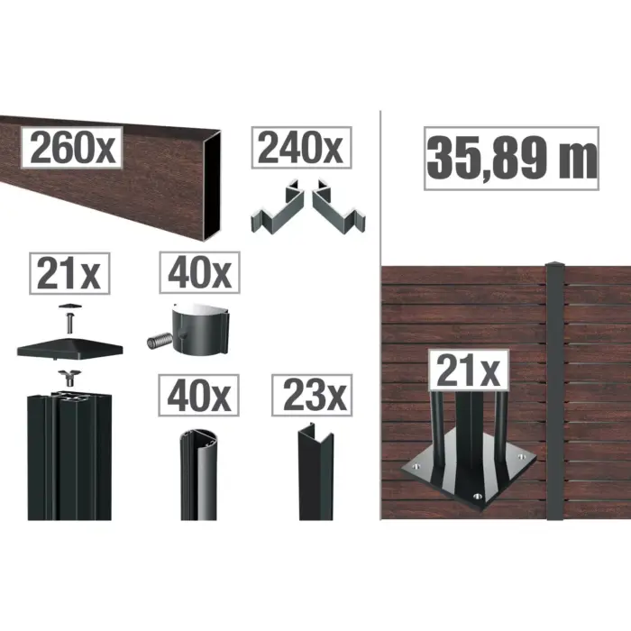 VIDUAL-pure-100-Zaunpakete - Product image