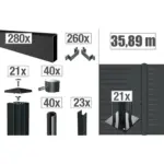 VIDUAL-pure-100-Zaunpakete - Product image