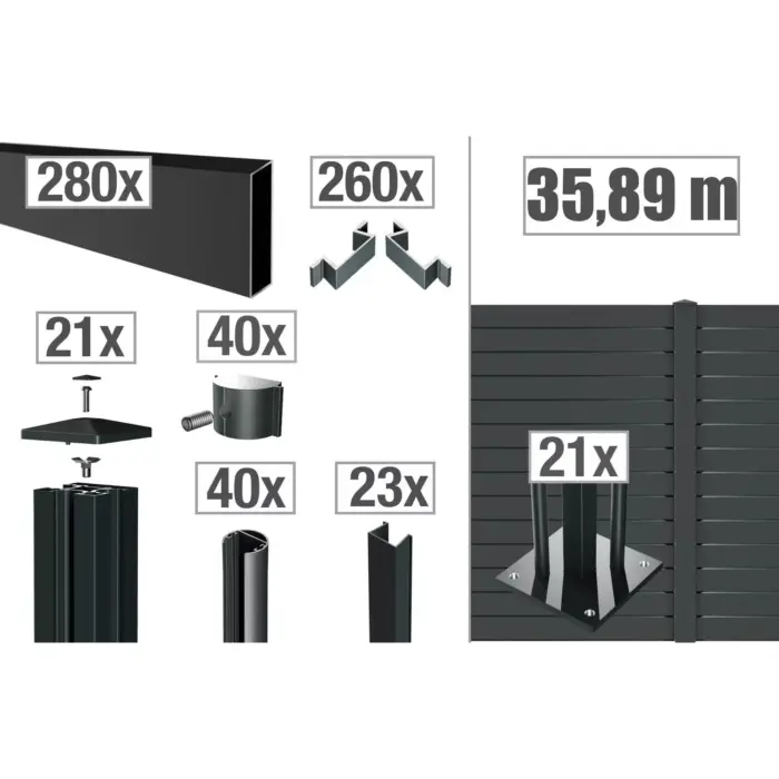 VIDUAL-pure-100-Zaunpakete - Product image