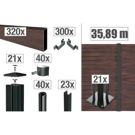 VIDUAL-pure-100-Zaunpakete - Product image