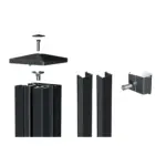 Alu-Anfangs-/Endpfosten 90x90 mm inkl. Zubehör - Variant VDPKAE24001835B7016FS