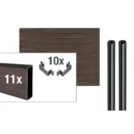 VIDUAL-pure-100-Aluminiumfuellung-Rhombus-Profil-100-x-20-mm - Product image